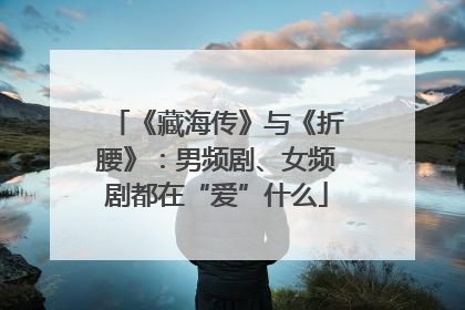《藏海传》与《折腰》：男频剧、女频剧都在“爱”什么