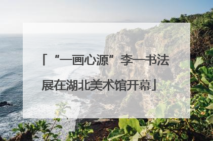 “一画心源”李一书法展在湖北美术馆开幕