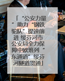 “公安力量”助力“钢铁驼队”提速前进 绥芬河市公安局全力保障中欧班列“东通道”绥芬河隧道贯通