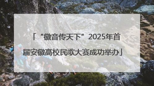 “徽音传天下”2025年首届安徽高校民歌大赛成功举办