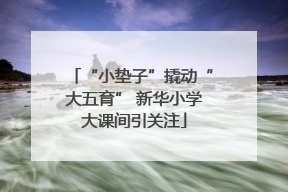 “小垫子”撬动“大五育” 新华小学大课间引关注