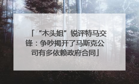 “木头姐”锐评特马交锋：争吵揭开了马斯克公司有多依赖政府合同
