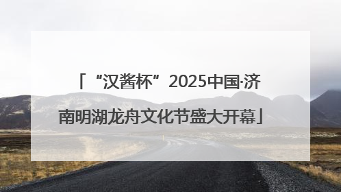“汉酱杯”2025中国·济南明湖龙舟文化节盛大开幕