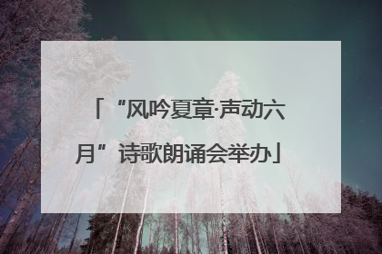 “风吟夏章·声动六月”诗歌朗诵会举办