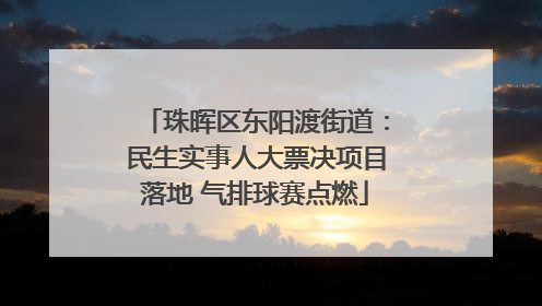 珠晖区东阳渡街道：民生实事人大票决项目落地 气排球赛点燃