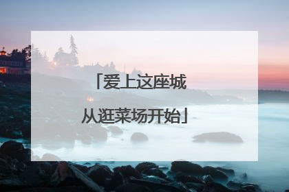 爱上这座城 从逛菜场开始