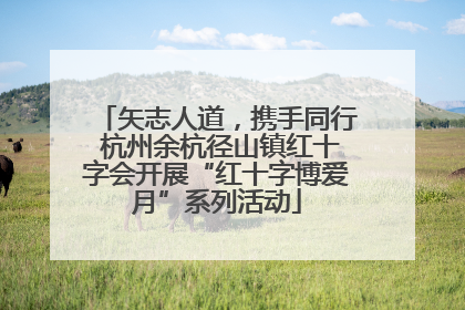 矢志人道，携手同行 杭州余杭径山镇红十字会开展“红十字博爱月”系列活动