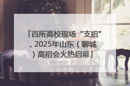 百所高校现场“支招”，2025年山东（聊城）高招会火热启幕