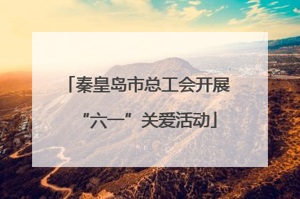 秦皇岛市总工会开展“六一”关爱活动