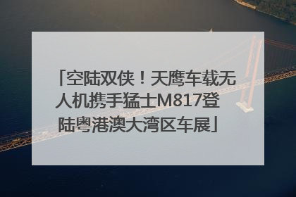 空陆双侠！天鹰车载无人机携手猛士M817登陆粤港澳大湾区车展
