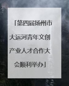 第四届扬州市大运河青年文创产业人才合作大会顺利举办