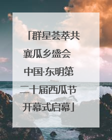 群星荟萃共襄瓜乡盛会 中国·东明第二十届西瓜节开幕式启幕