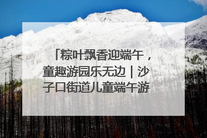 粽叶飘香迎端午，童趣游园乐无边｜沙子口街道儿童端午游园活动圆满落幕