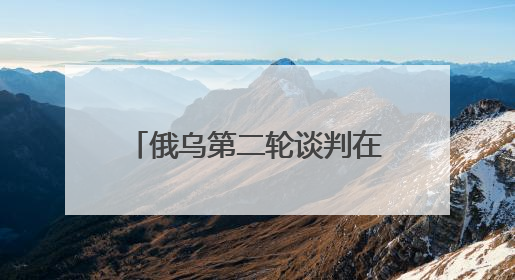 俄乌第二轮谈判在即 泽连斯基称乌方谈判框架已确定