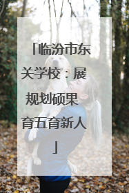 临汾市东关学校：展规划硕果 育五育新人