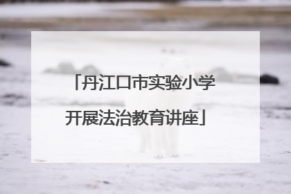 丹江口市实验小学开展法治教育讲座