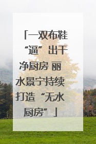 一双布鞋“逼”出干净厨房 丽水景宁持续打造“无水厨房”