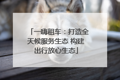 一嗨租车：打造全天候服务生态 构建出行放心生态