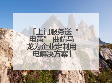 上门服务送“电策” 曲靖马龙为企业定制用电解决方案
