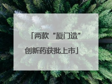 两款“厦门造”创新药获批上市