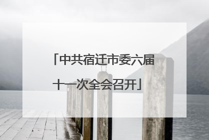中共宿迁市委六届十一次全会召开