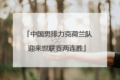 中国男排力克荷兰队 迎来世联赛两连胜