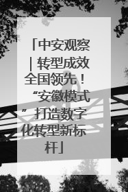 中安观察｜转型成效全国领先！“安徽模式”打造数字化转型新标杆
