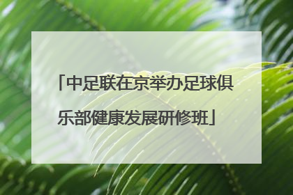 中足联在京举办足球俱乐部健康发展研修班