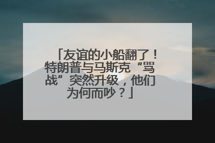 友谊的小船翻了！特朗普与马斯克“骂战”突然升级，他们为何而吵？
