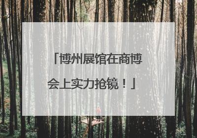 博州展馆在商博会上实力抢镜！