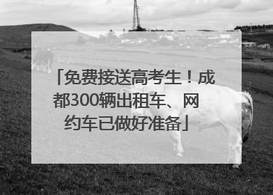 免费接送高考生！成都300辆出租车、网约车已做好准备