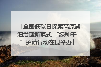 全国低碳日探索高原湖泊治理新范式 “绿种子”护滇行动在昆举办