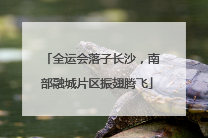 全运会落子长沙，南部融城片区振翅腾飞