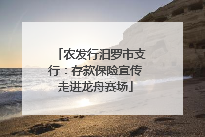 农发行汨罗市支行：存款保险宣传走进龙舟赛场