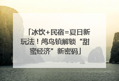 冰饮+民宿=夏日新玩法！鸬鸟镇解锁“甜蜜经济”新密码