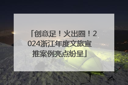 创意足！火出圈！2024浙江年度文旅宣推案例亮点纷呈