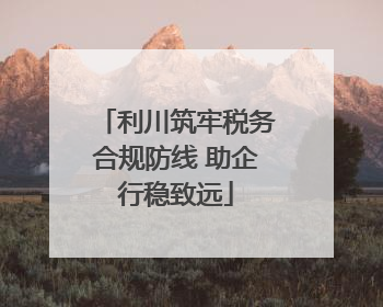 利川筑牢税务合规防线 助企行稳致远