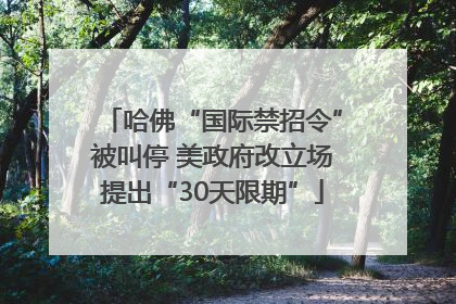 哈佛“国际禁招令”被叫停 美政府改立场提出“30天限期”
