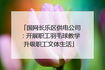国网长乐区供电公司：开展职工羽毛球教学升级职工文体生活