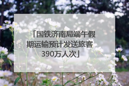 国铁济南局端午假期运输预计发送旅客390万人次