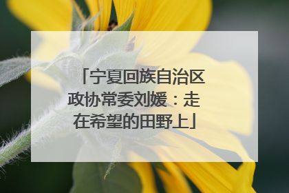 宁夏回族自治区政协常委刘媛：走在希望的田野上
