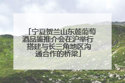宁夏贺兰山东麓葡萄酒品鉴推介会在沪举行 搭建与长三角地区沟通合作的桥梁