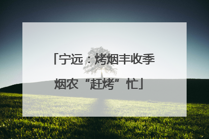 宁远：烤烟丰收季 烟农“赶烤”忙