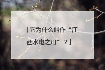 它为什么叫作“江西水电之母”？