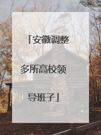 安徽调整多所高校领导班子