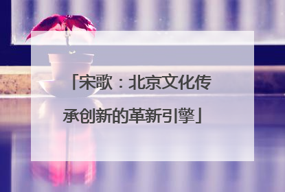 宋歌：北京文化传承创新的革新引擎