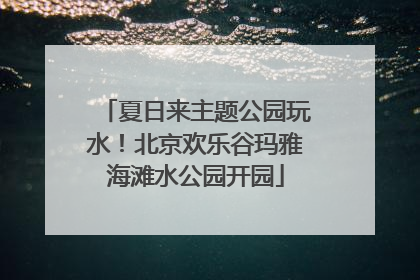 夏日来主题公园玩水！北京欢乐谷玛雅海滩水公园开园