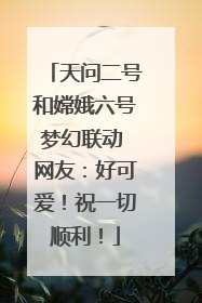 天问二号和嫦娥六号梦幻联动 网友：好可爱！祝一切顺利！