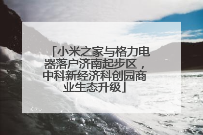 小米之家与格力电器落户济南起步区，中科新经济科创园商业生态升级