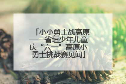 小小勇士战高原——省垣少年儿童庆“六一”高原小勇士挑战赛见闻